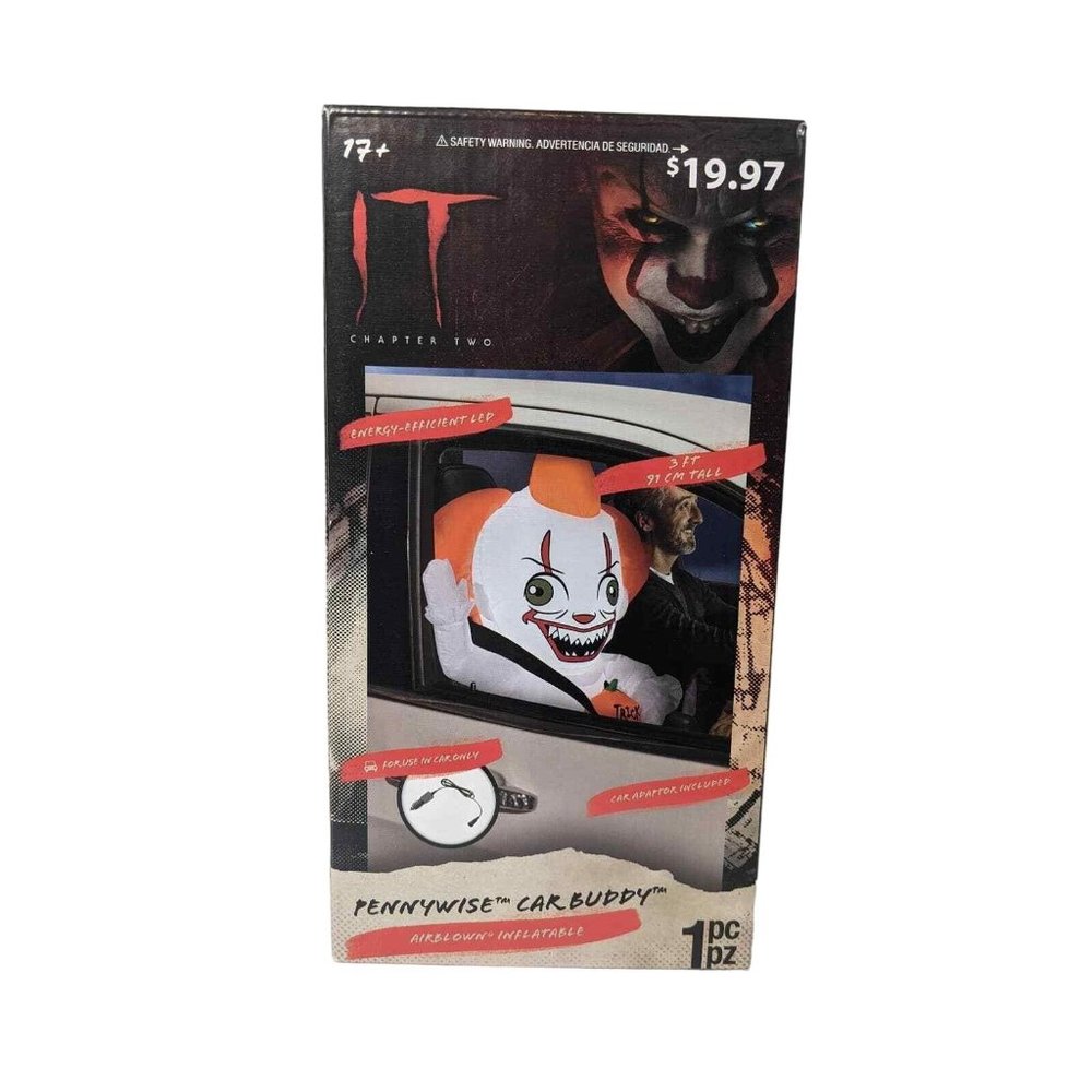 Gemmy - It 2 Pennywise Car Buddy Airblown Inflatable (New)